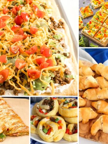 Appetizers made with Pillsbury Crescent Rolls