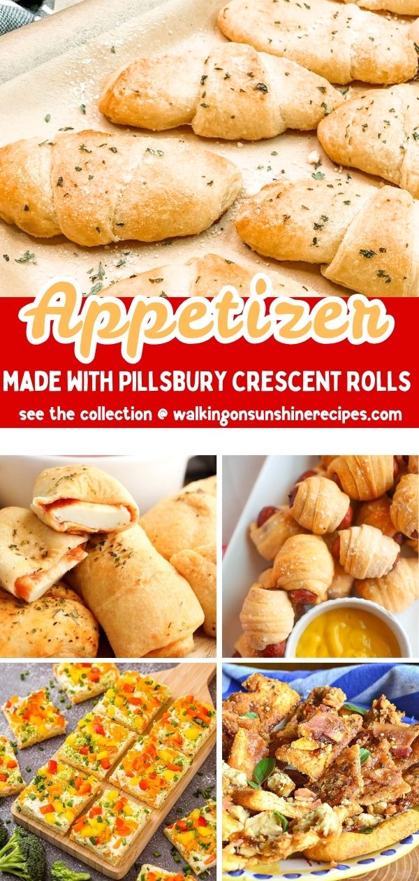 Appetizers made with Pillsbury Crescent Rolls