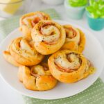 Ham and Cheese Crescent Roll Pinwheels.