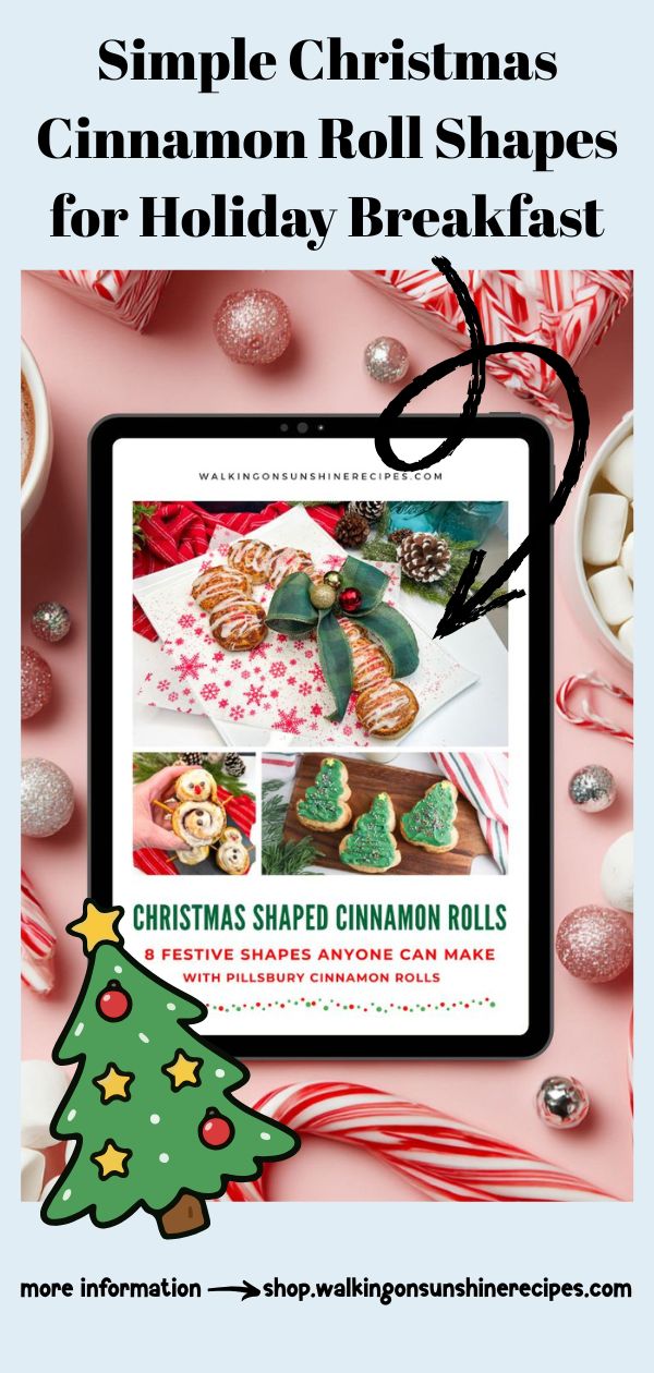 pinterest graphic for Pillsbury cinnamon rolls ebook.