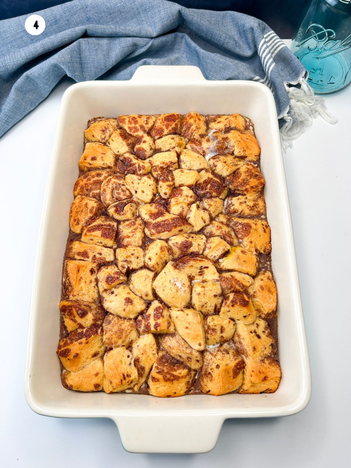 baked casserole made with Pillsbury cinnamon rolls.