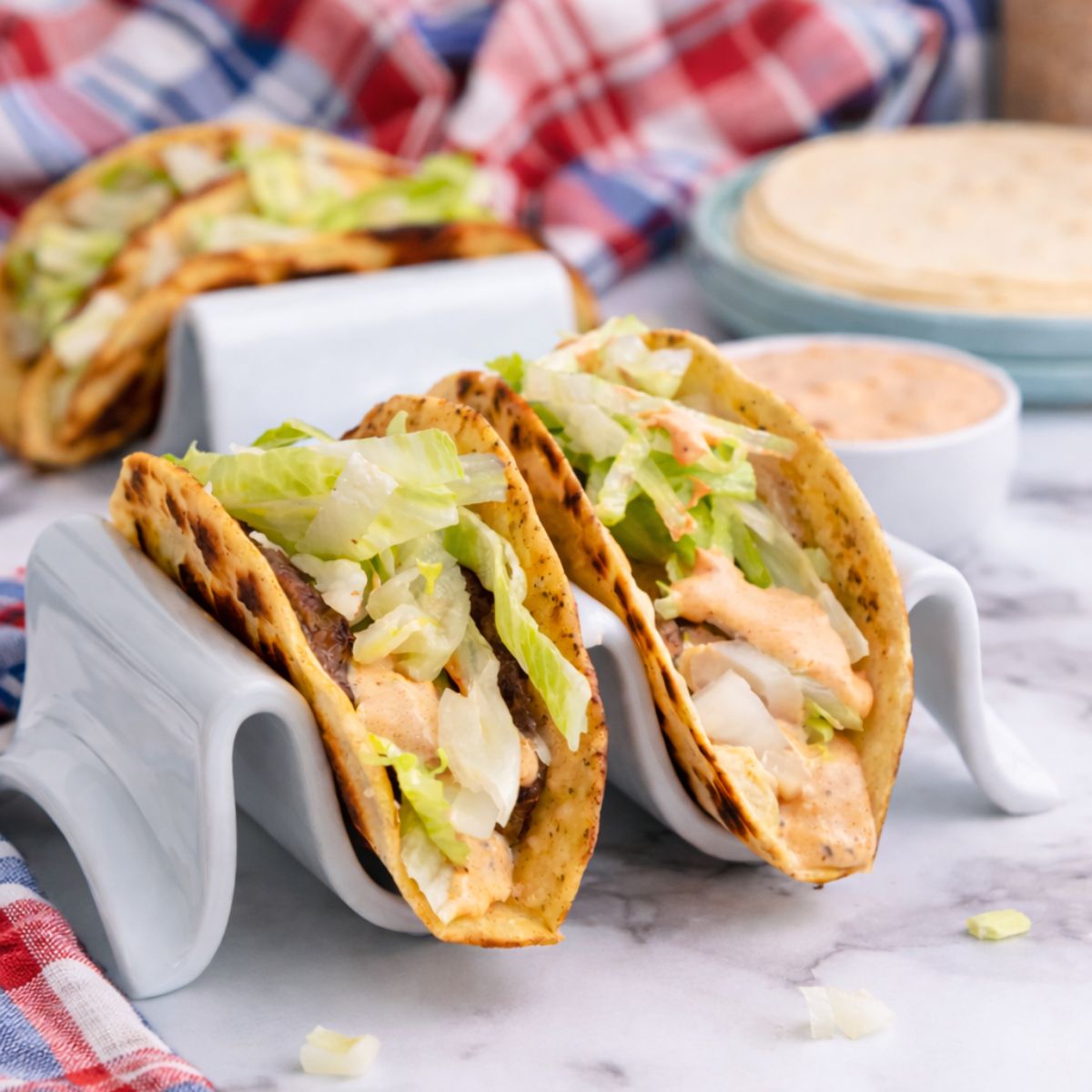 Cast Iron Smash Burger Tacos.