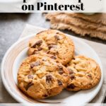 Top five recipes on Pinterest page hero image with plate of cookies.