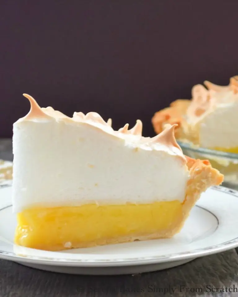 a plate of Lemon Meringue Pie
