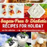 diabetic holiday dessert recipes collage