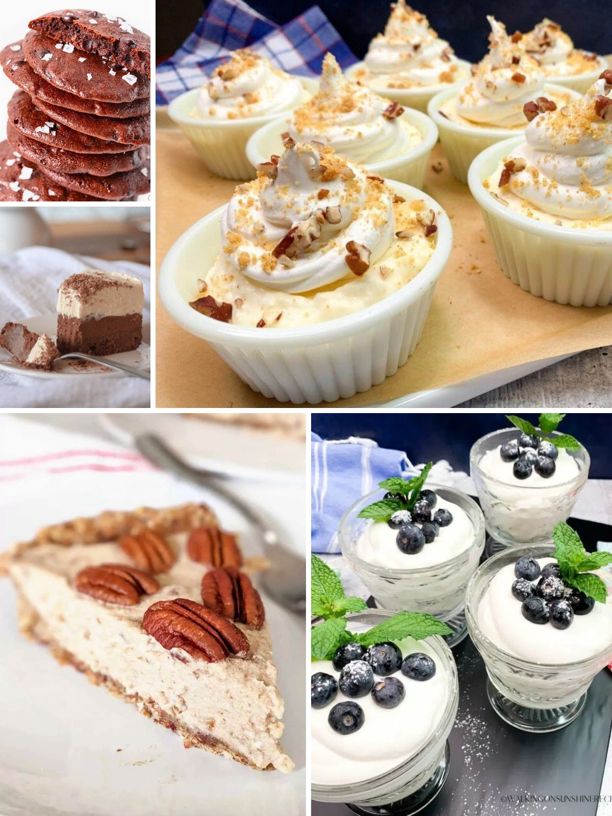 low sugar dessert recipes for holidays and everyday baking