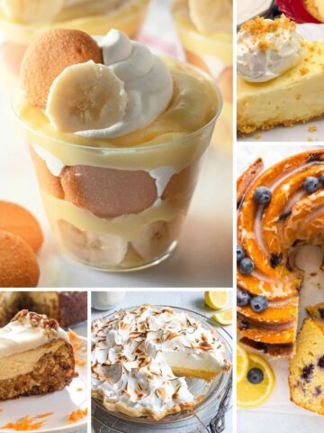 Classic Easter desserts including carrot cake, pies, and old-fashioned family favorites served after Easter dinner