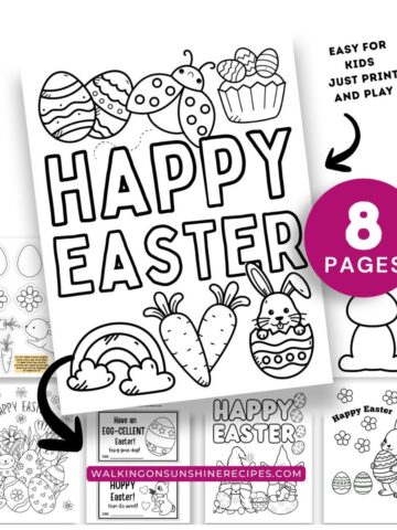 featured photo for Easter kids activities printable packet.