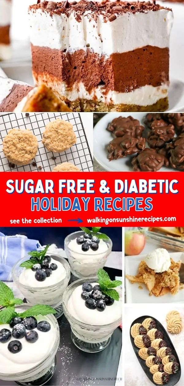 dessert recipes using no sugar for the holidays.