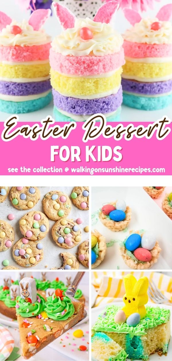 Easy Easter desserts for kids with cute bunny treats cupcakes cookies and fun ideas for parties and baking together.