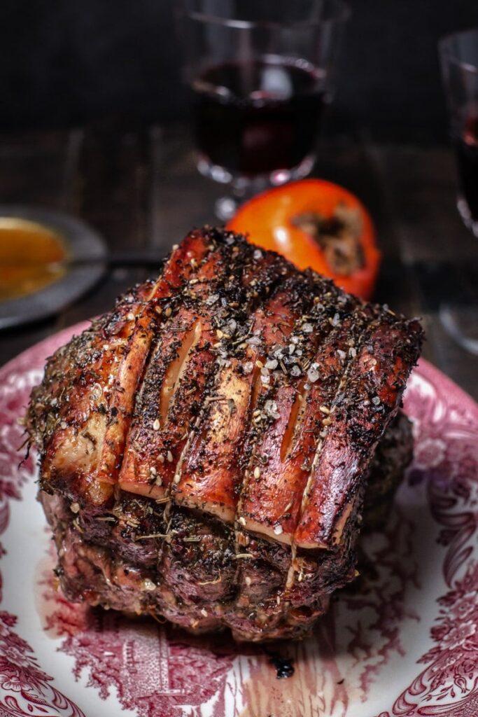 Pork Roast with Warm Persimmon Sauce