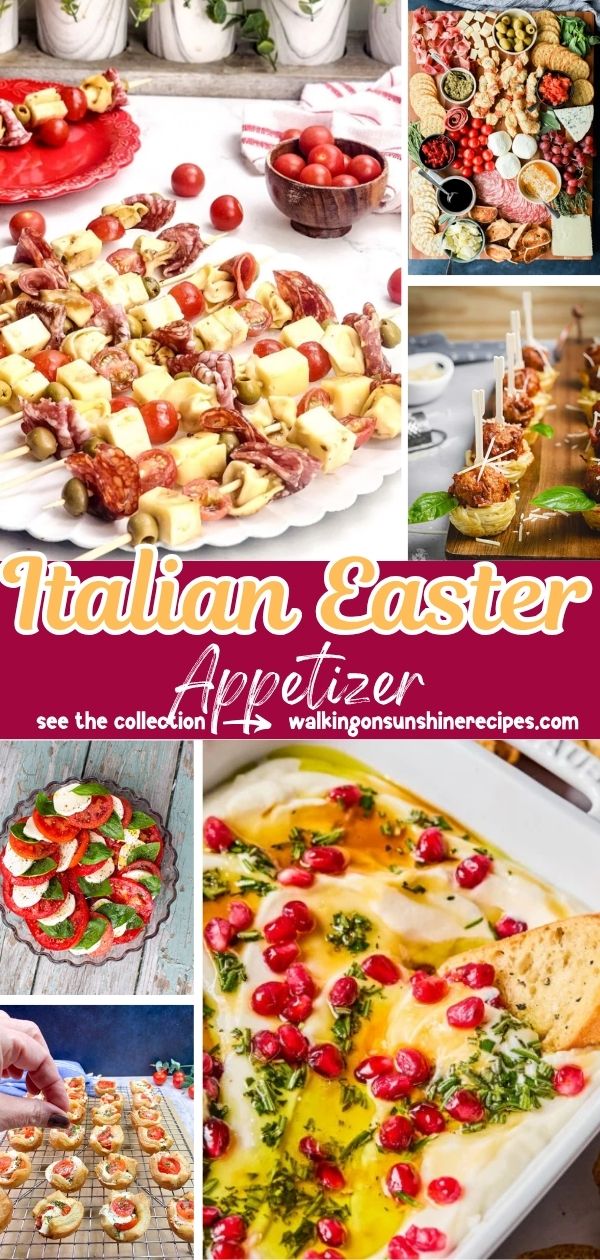 Italian Easter appetizers with easy antipasto, bruschetta, crostini, and charcuterie ideas for a festive holiday menu.