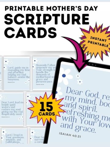 mother’s day printable scripture cards with bible verses.