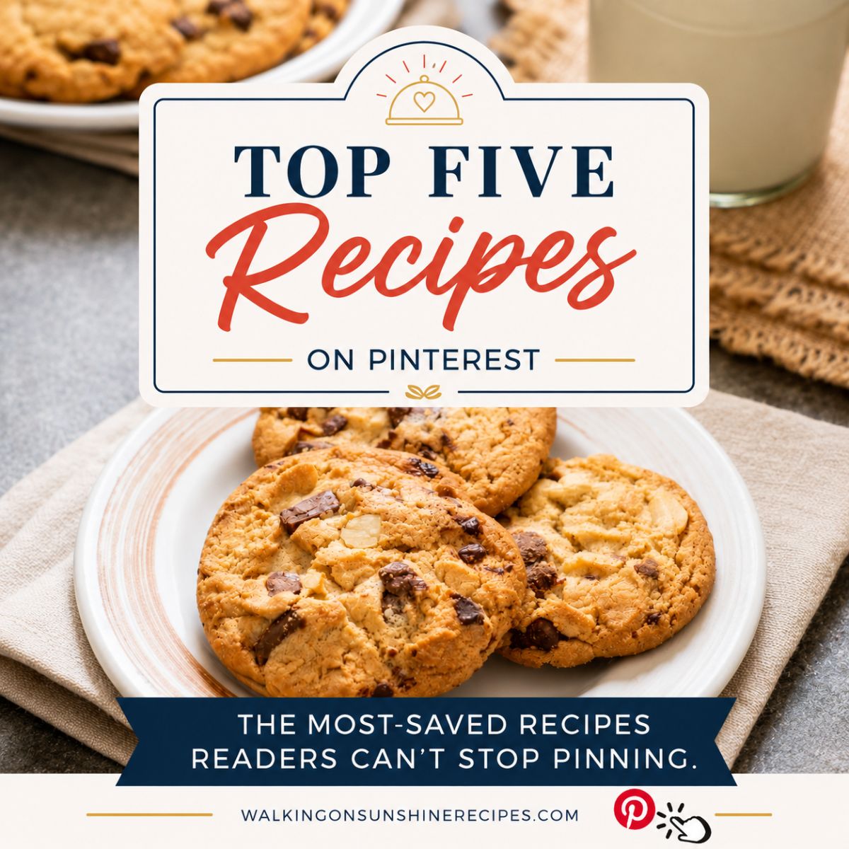 top five recipes on pinterest this week.